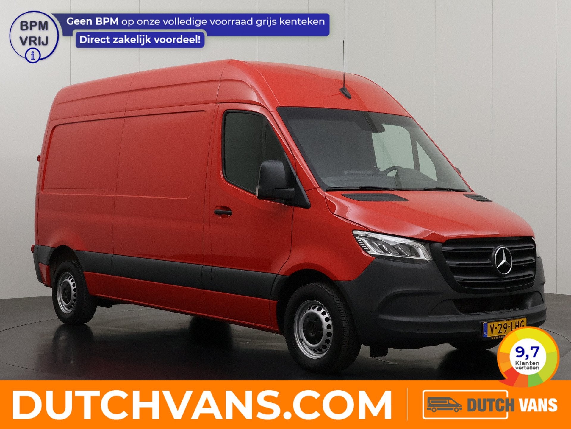 Mercedes-Benz Sprinter 9G-Tronic Automaat L2H2 | Led | Trekh, Auto's, Bestelauto's, Stof, Gebruikt, 4 cilinders, 2000 kg