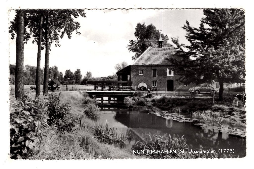 Nunhem Haelen Molen Ursula, Verzamelen, Ophalen of Verzenden, 1940 tot 1960, Ongelopen, Limburg