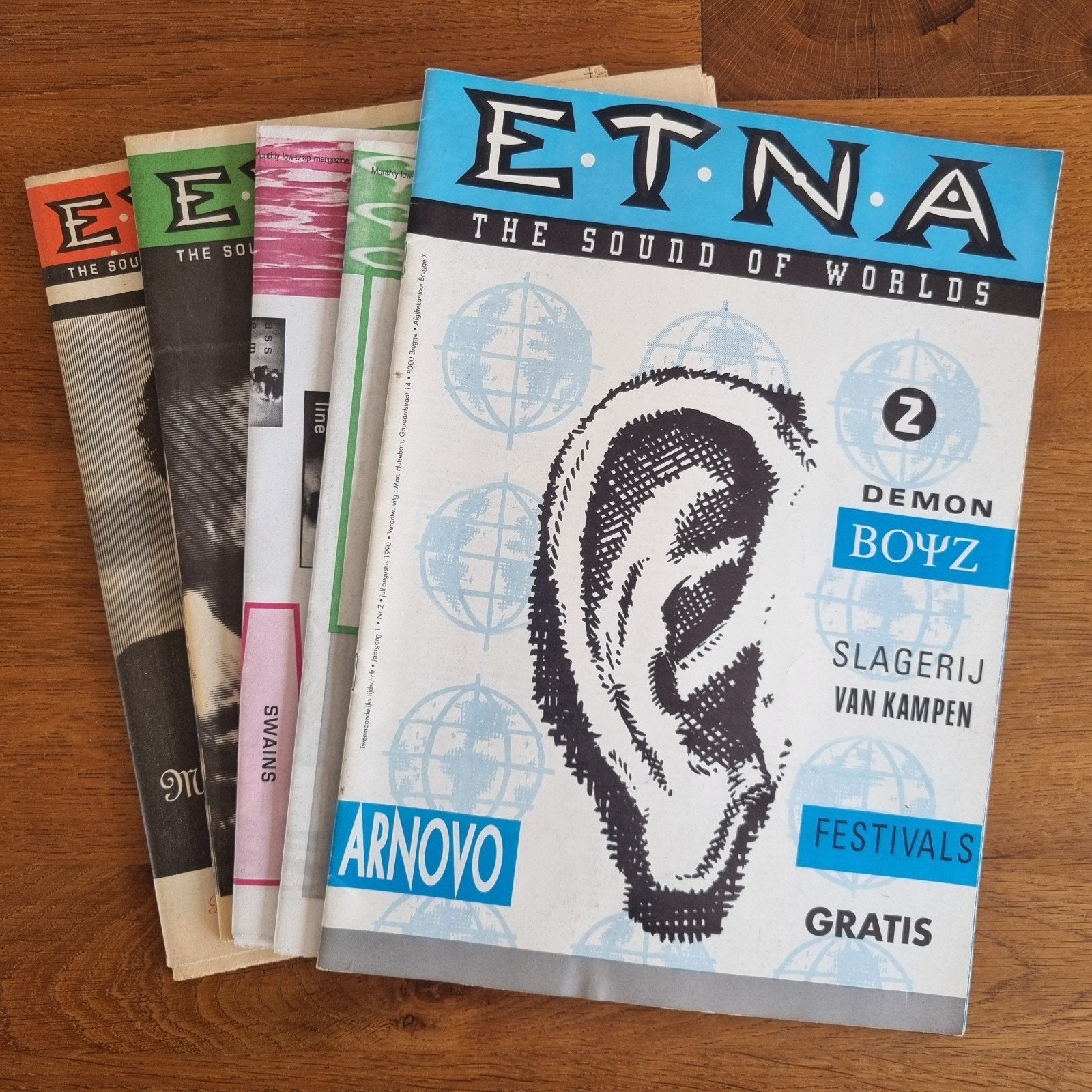 Stapeltje Etna muziek magazines 1990 - 1992, Ophalen of Verzenden, Zo goed als nieuw, Muziek, Film of Tv