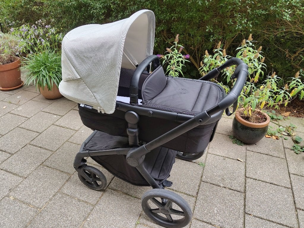 Bugaboo Fox zonnekap Misty White, Ophalen of Verzenden, Zo goed als nieuw, Combiwagen, Bugaboo