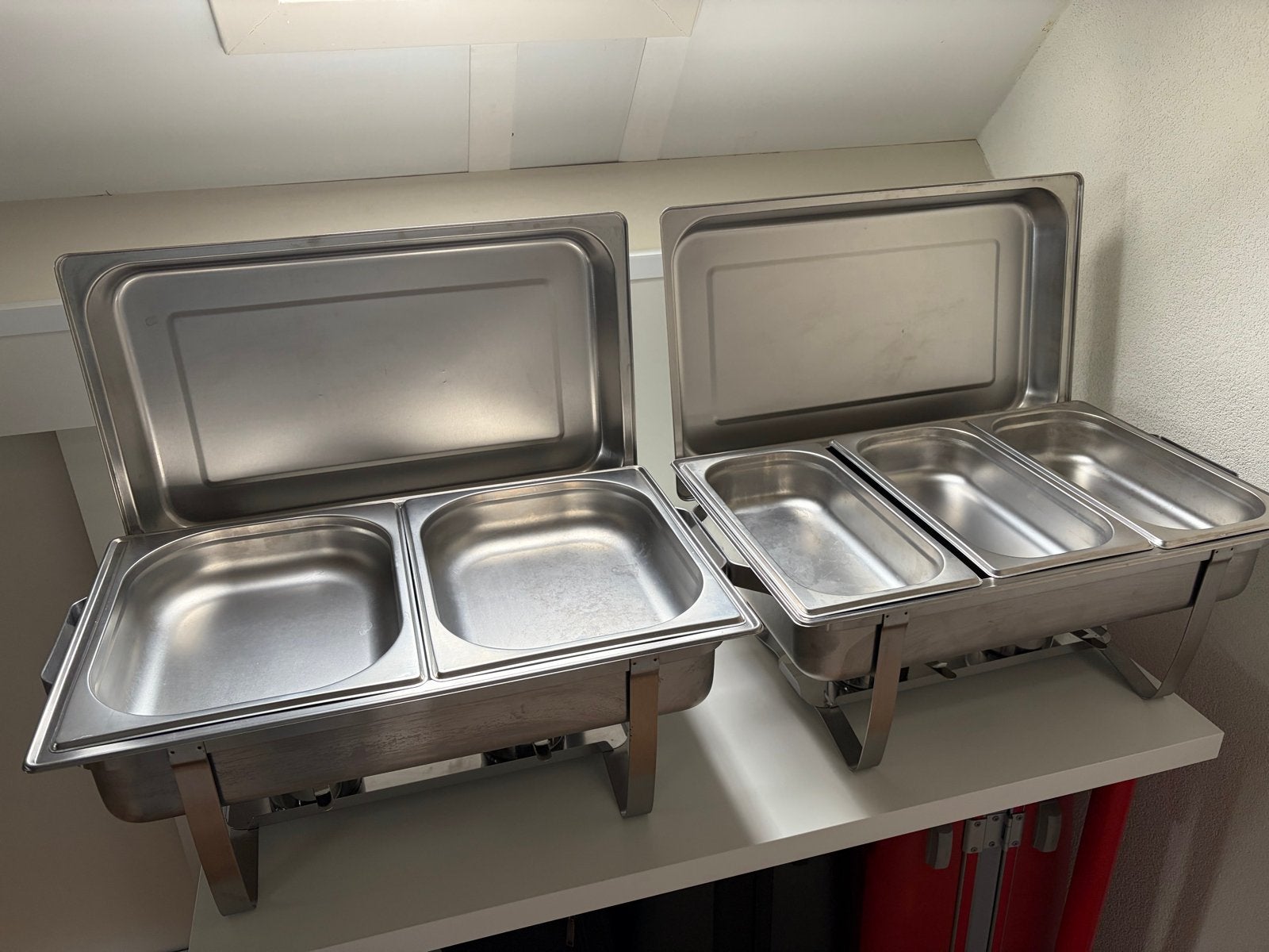 Chafing Dish "Multi Plus" - 2 stuks, RVS,  als nieuw., Overige typen, Ophalen of Verzenden, Metaal, Overige merken