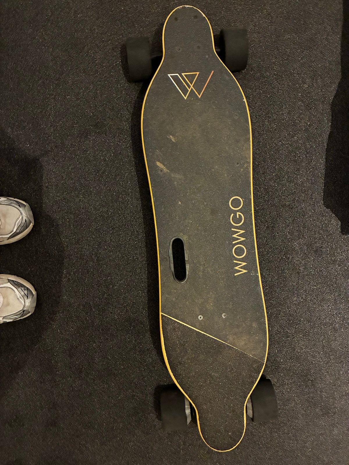 Wowgo 2s elektrisch skateboard -Zonder oplader, defecte accu, Sport en Fitness, Skateboarden, Ophalen of Verzenden, Gebruikt, Skateboard