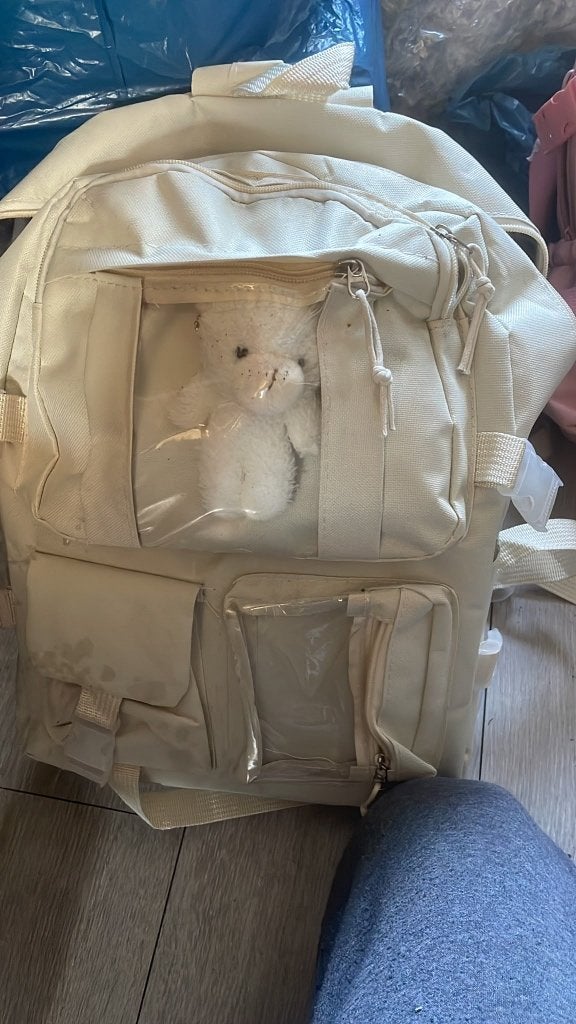 Schattige Kinderrugzak met Pluche Beer (Zwart / Wit / Roze), Sieraden, Tassen en Uiterlijk, Ophalen of Verzenden, Nieuw, Overige merken