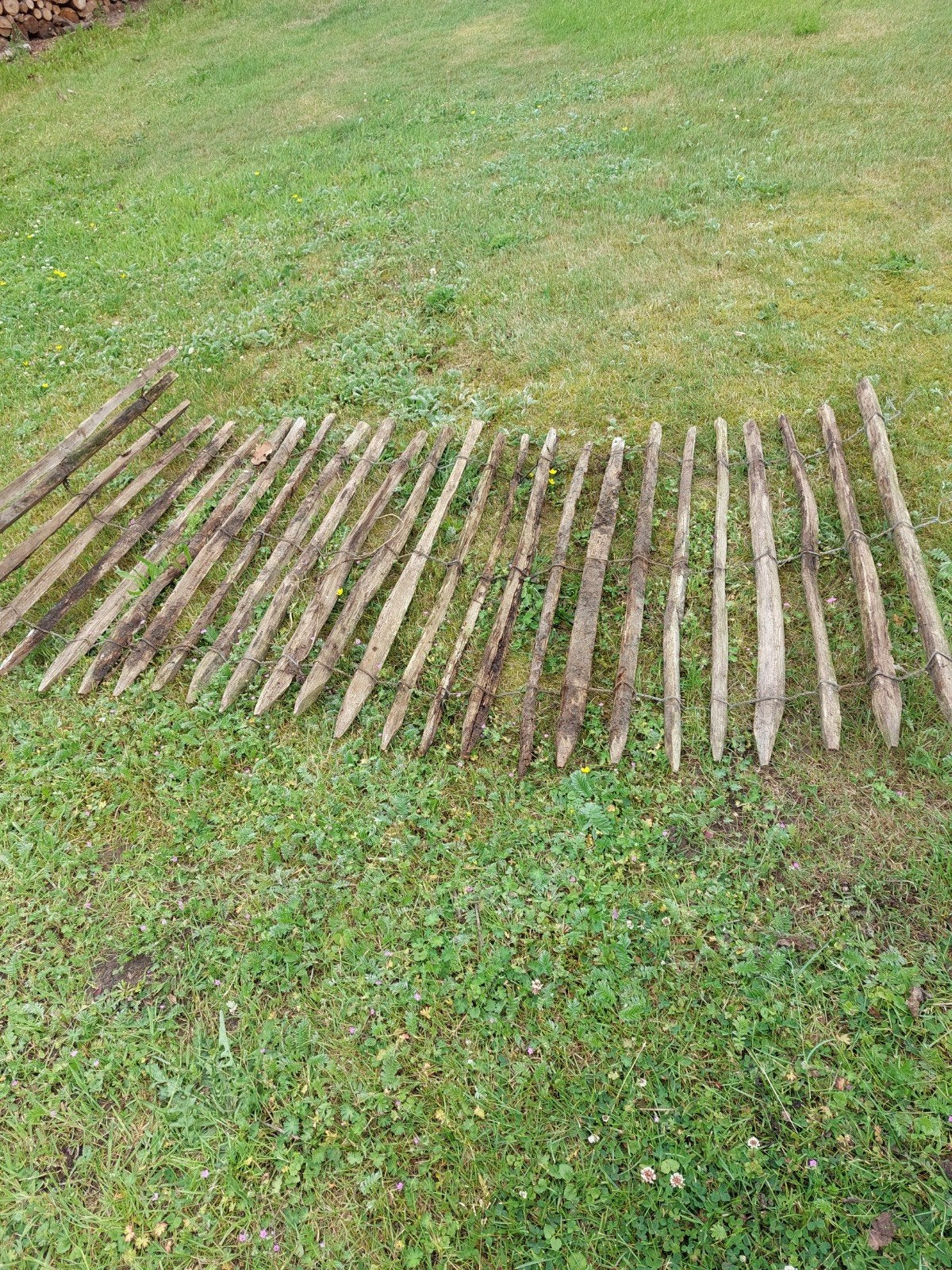 Schapenhek 2 stukken kastanjehout, Ophalen of Verzenden, Hout, Tuinhek