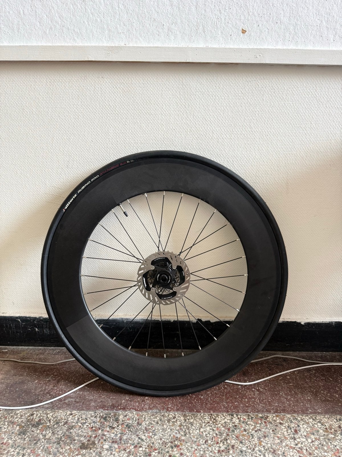Racefiets achterwiel 90mm handgespaakt - triathlon tt, Overige materialen, Zo goed als nieuw, Racefiets, Ophalen