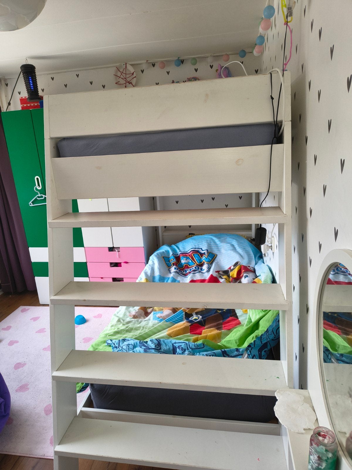 Gebruikt stapelbed met nieuwe lattenbodems (zonder matras), Huis en Inrichting, Slaapkamer | Stapelbedden en Hoogslapers, Gebruikt