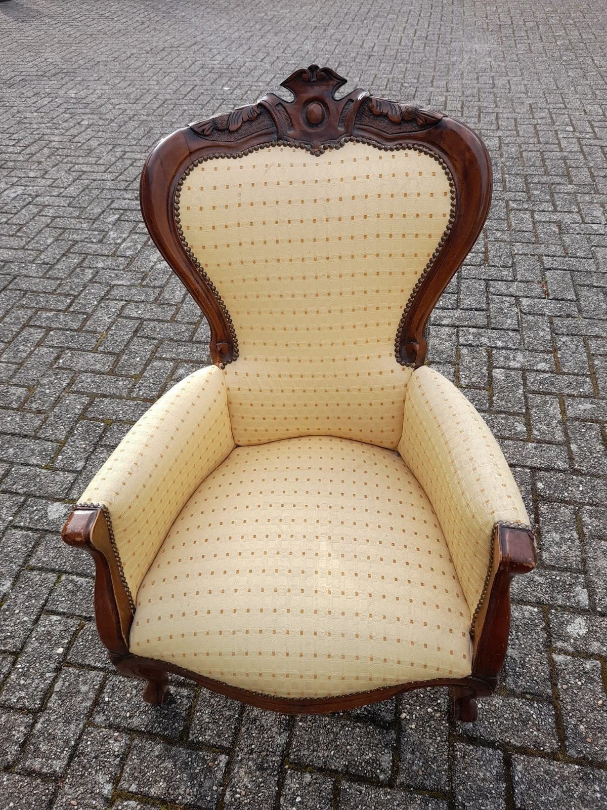 mooie noten barok fauteuile, Ophalen, Zo goed als nieuw, 75 tot 100 cm