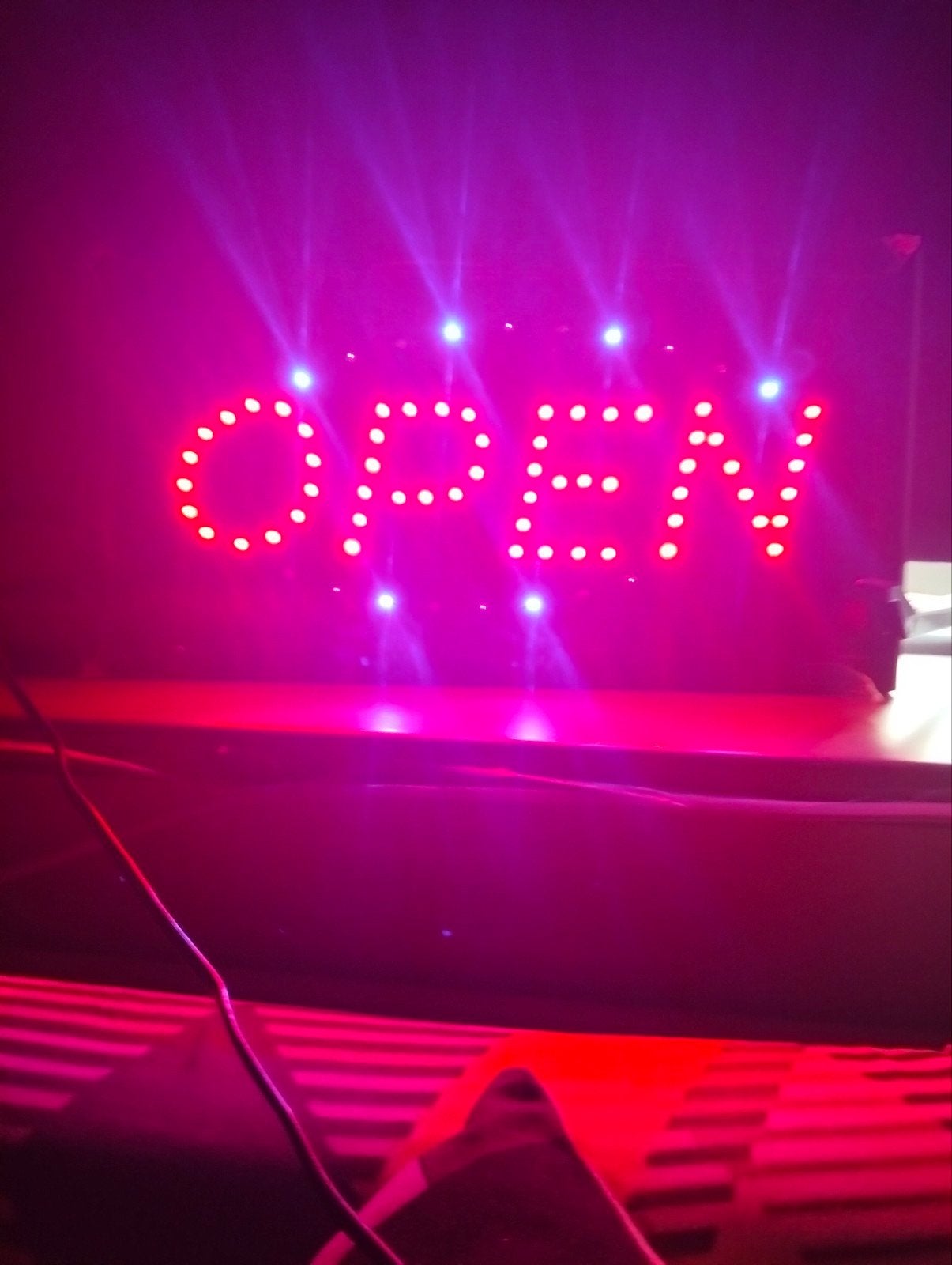 led ' OPEN ' sign, Ophalen, Nieuw, Reclamebord