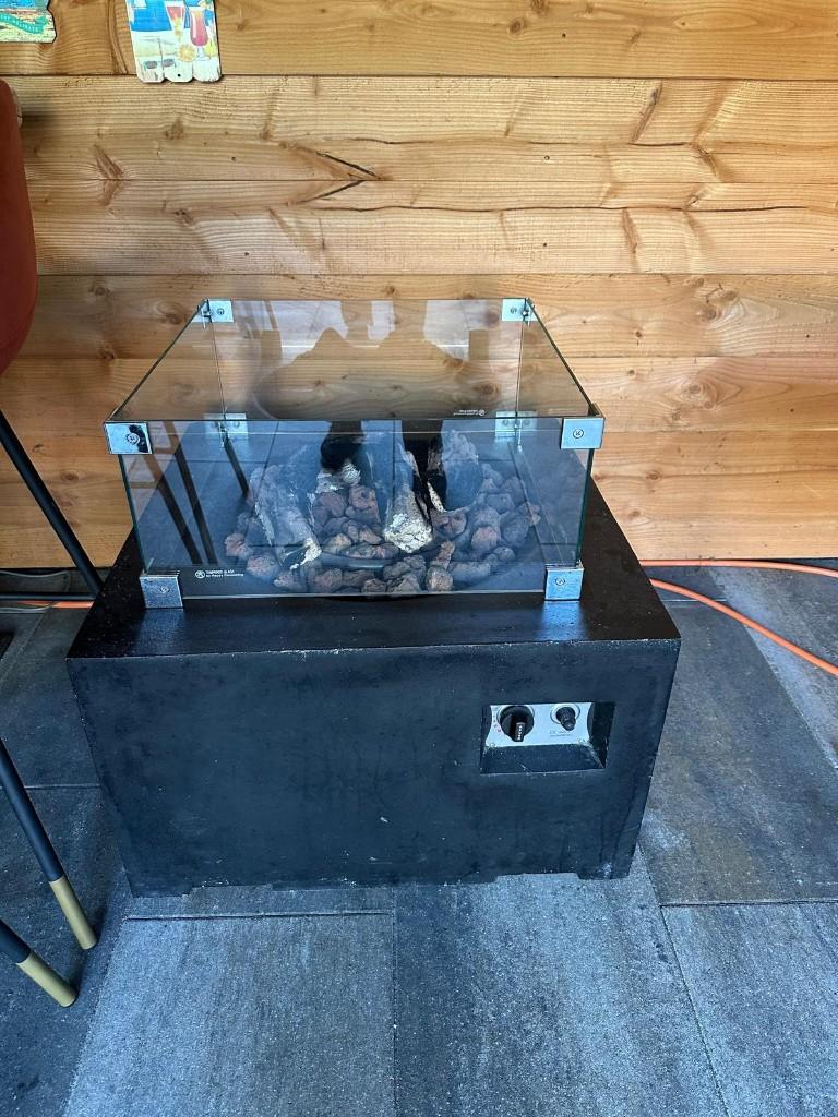 Gashaard buiten / fire pit, Ophalen, Gebruikt, Vrijstaande haard, Gashaard
