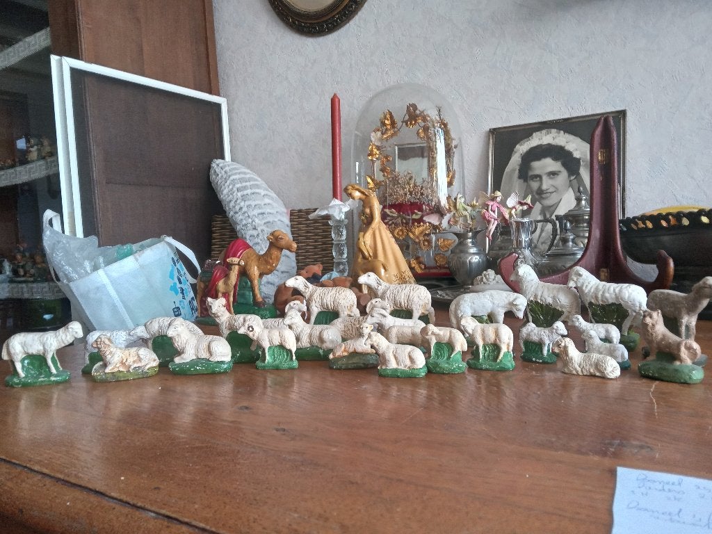 te koop schaapjes van kerstgroepen, Ophalen of Verzenden, Gebruikt