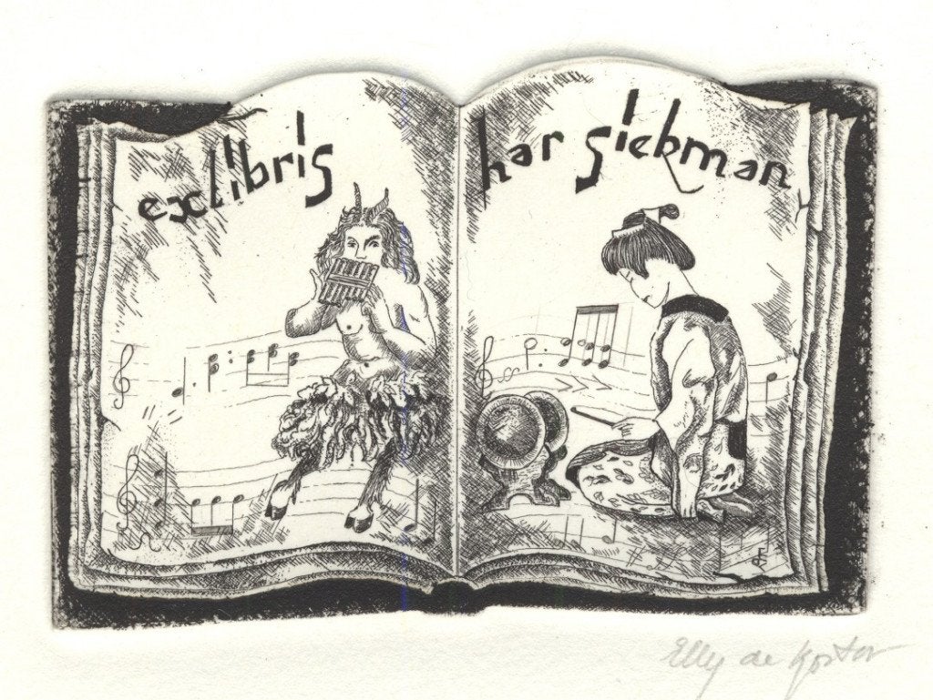 0212 Ex Libris Nederland : Elly de Koster, 1988, Verzenden, Ex libris