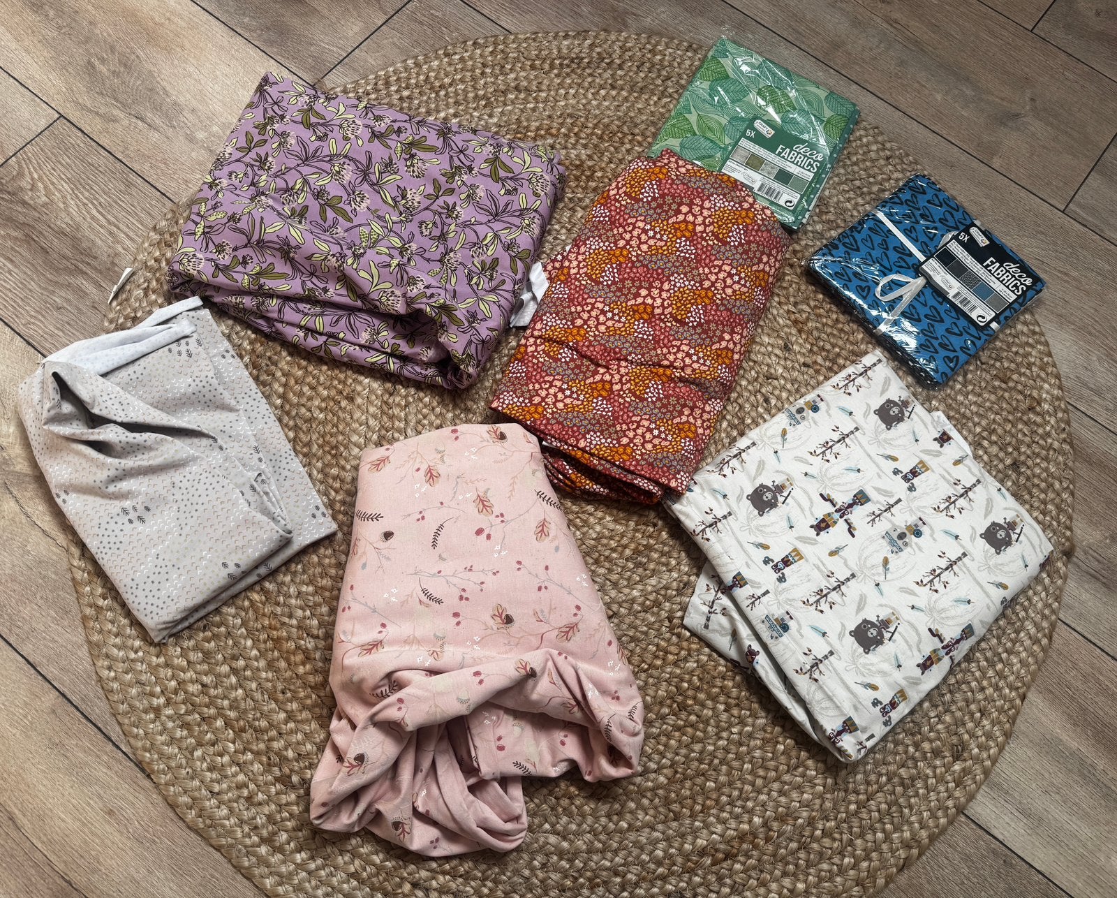 Lappen stof voor kinderkleding etc, Hobby en Vrije tijd, Overige kleuren, 120 cm of meer, Ophalen of Verzenden, Zo goed als nieuw