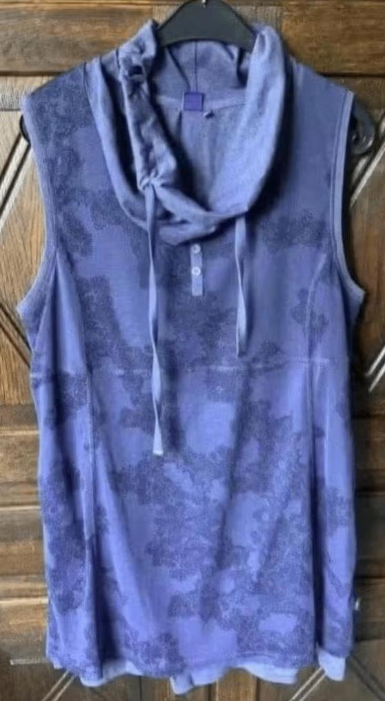 Lange blauwe, gevoerde top, jurkje col; CECIL; XXL; mouwloos, Kleding | Dames, Ophalen of Verzenden, Zo goed als nieuw, Blauw