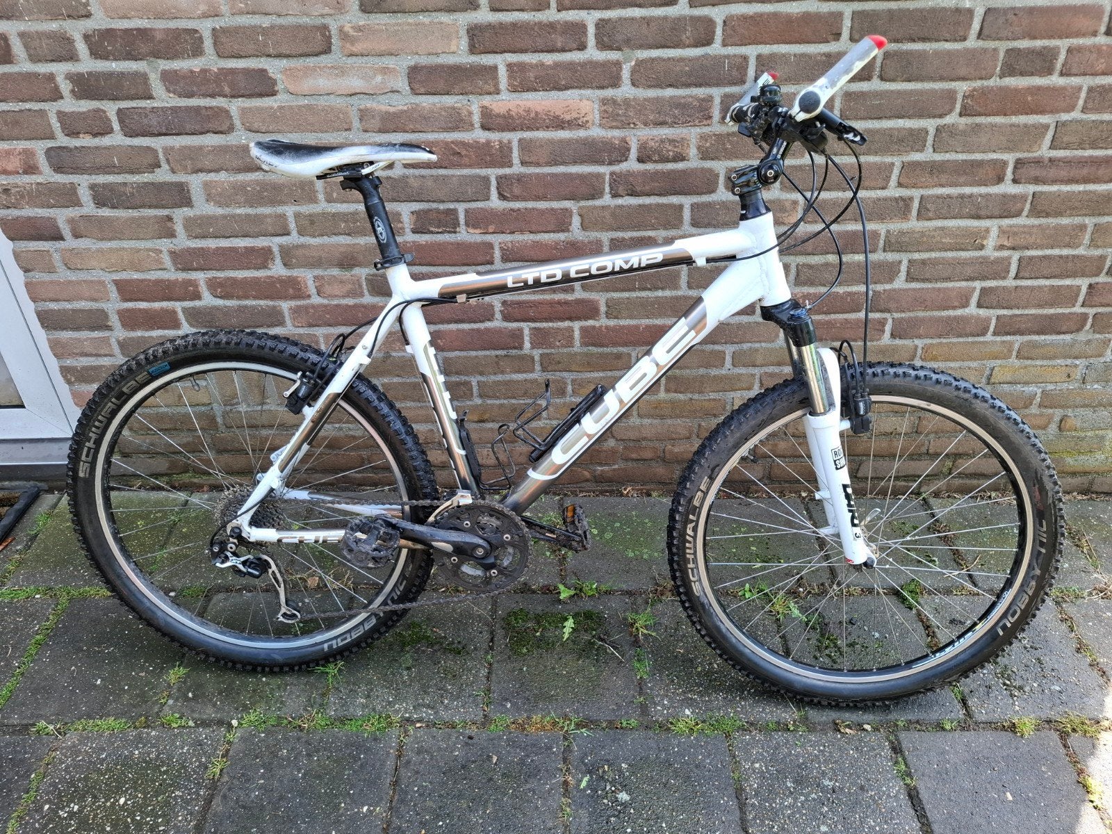 Cube LTD Comp Mountainbike - Wit/Zwart, Gebruikt, Hardtail, Velgrem, 53 tot 57 cm