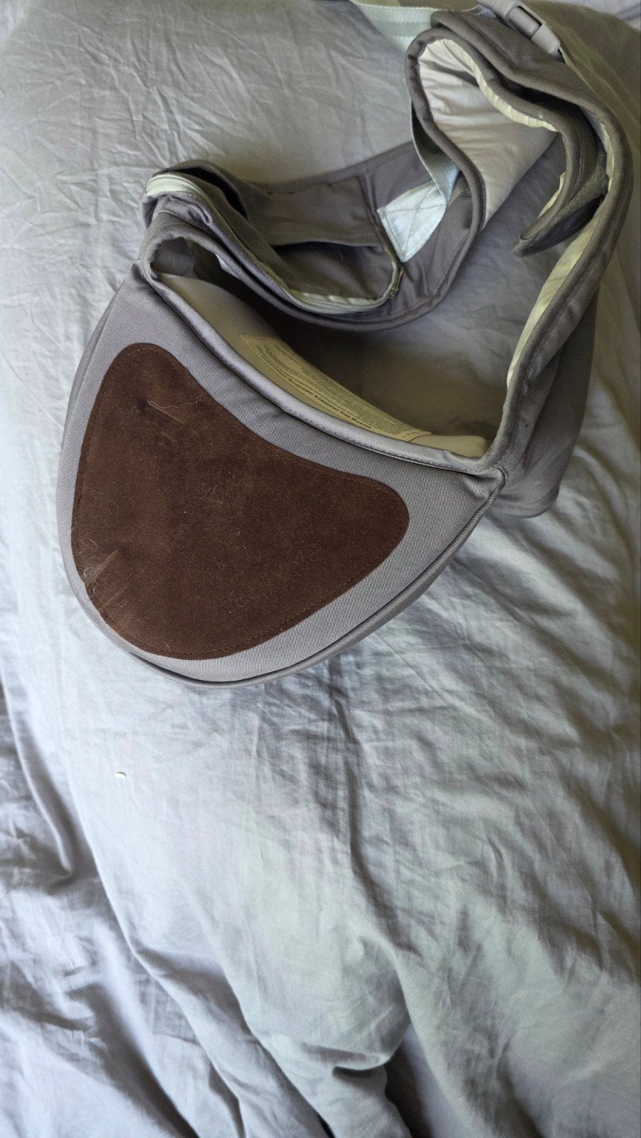 Comfortabele Heupdrager voor Baby's - Grijs, Zij, Gebruikt, Overige typen, Ophalen