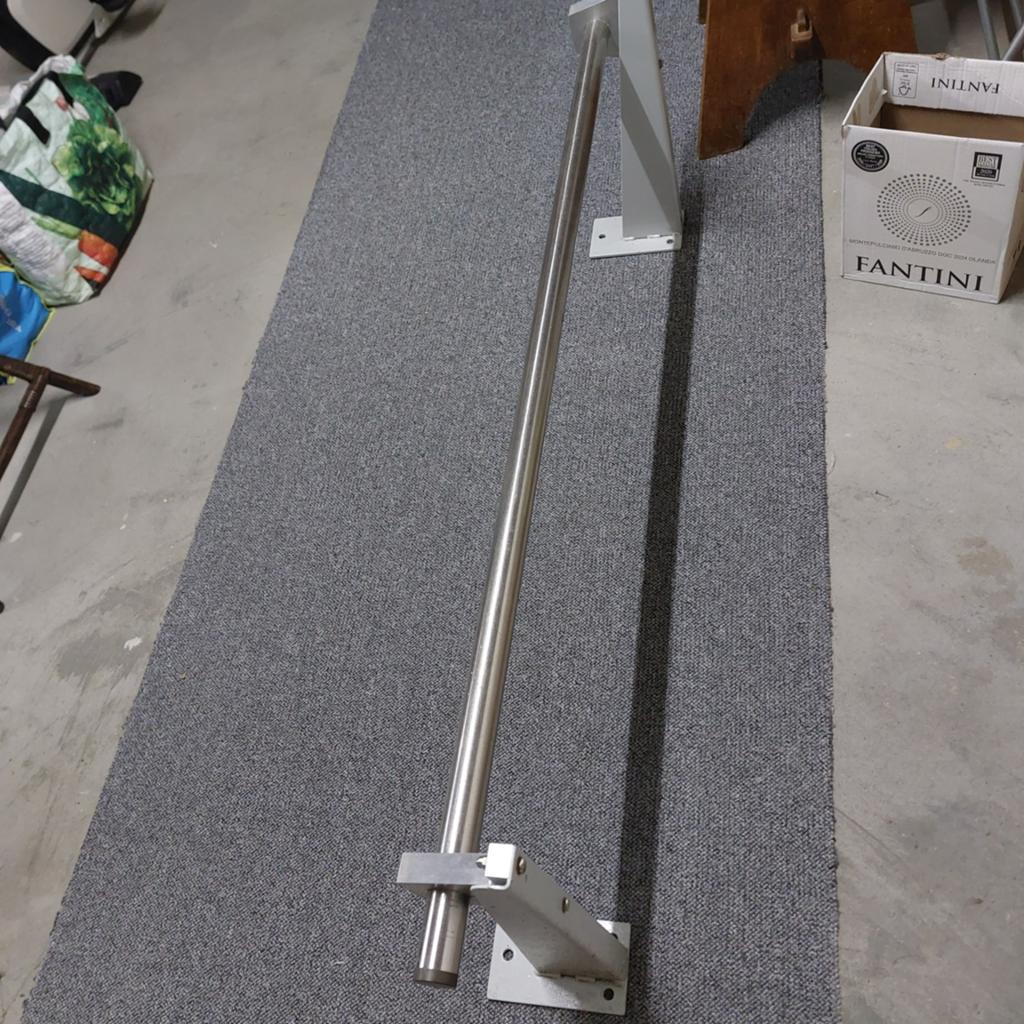 Kapstok, handrek metaal, Ophalen, Metaal, Wandkapstok, Minder dan 100 cm