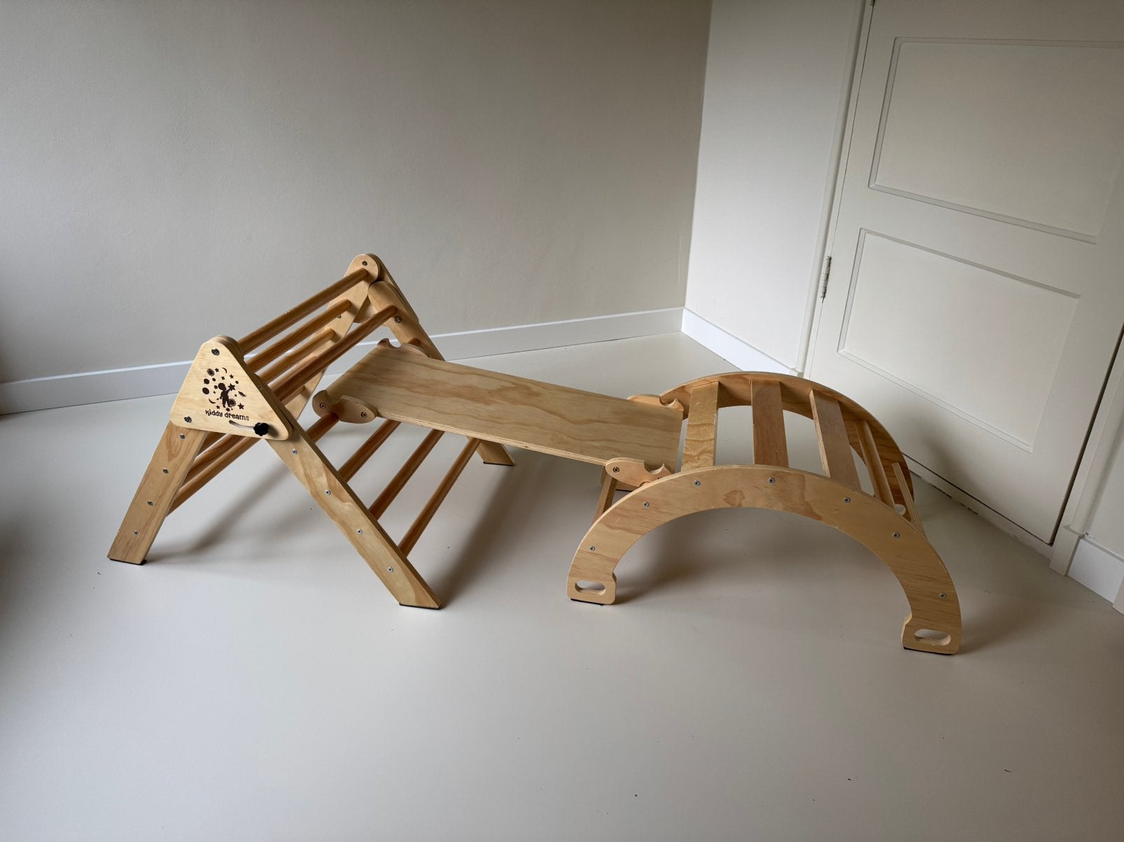 Montessori klimdriehoek hout, Ophalen of Verzenden, Gebruikt