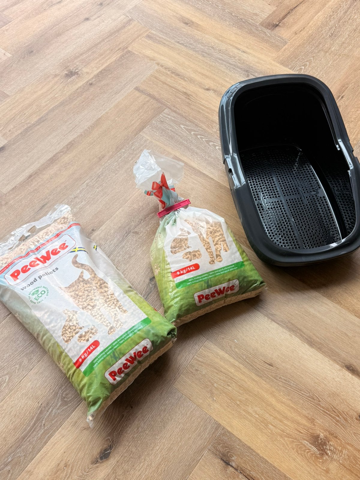 Pee Wee katttenbak en vulling, Ophalen of Verzenden, Nieuw