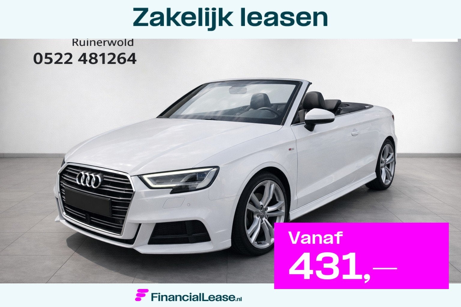 Audi A3 Cabriolet 35 TFSI CoD Sport S Line Edition-Navi-Matr, Dealer onderhouden, 4 cilinders, 4 stoelen, Leder en Stof