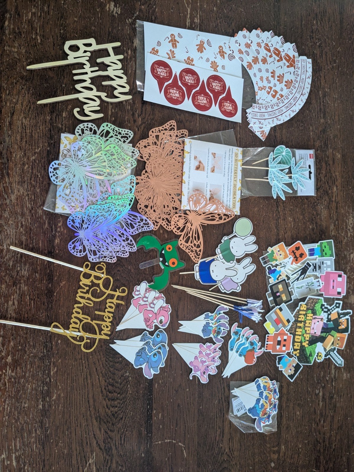 Diverse taart en cupcake toppers, Ophalen of Verzenden, Nieuw, Taarten of Cupcakes, Versiering