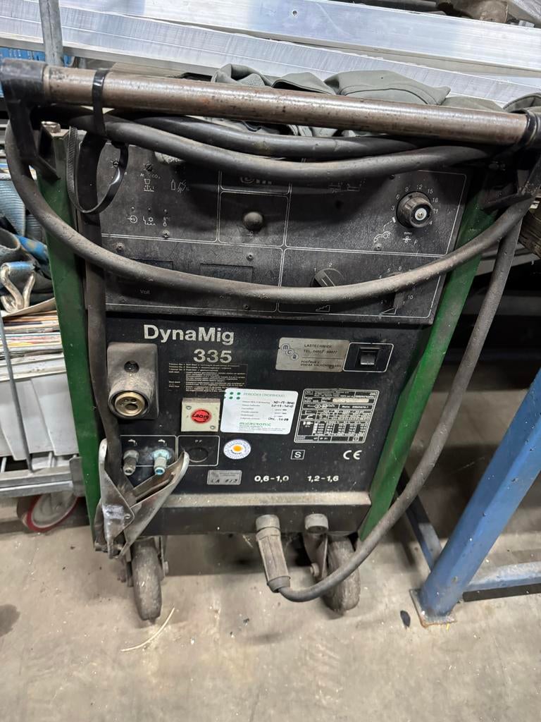 Migatronic DynaMig 335 Lasapparaat zonder lastoorts, Ophalen, Gebruikt, 250 ampère of meer, Co2