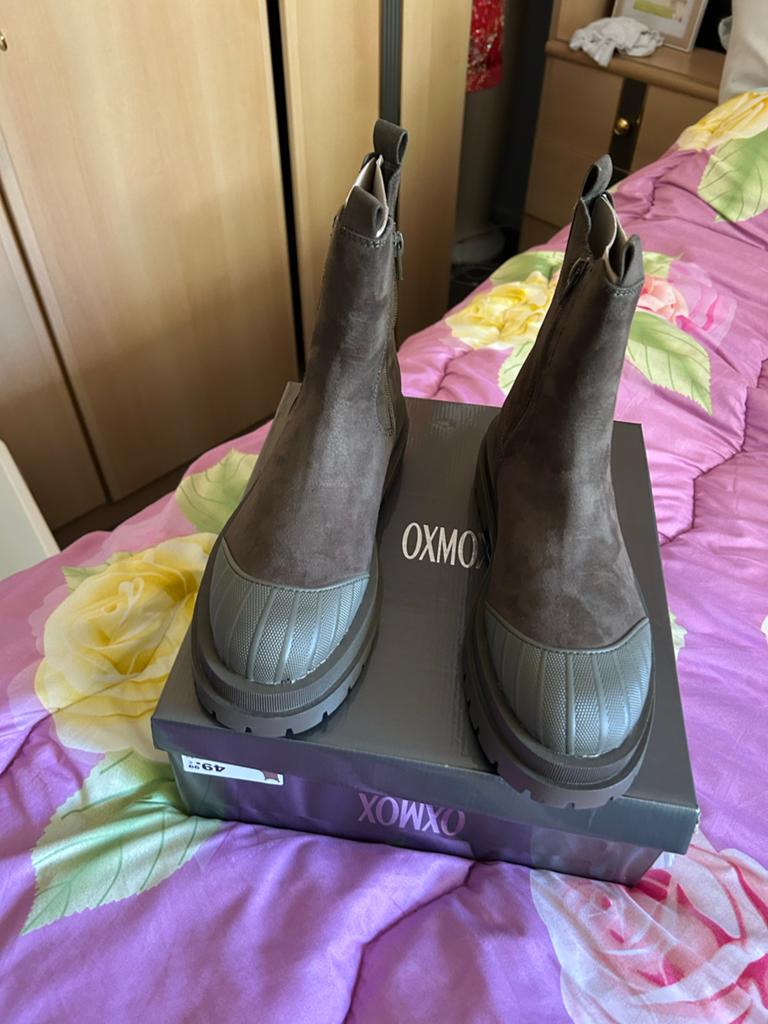 Nieuwe Oxmox laarsjes/boots maat 40 - Groen/Taupe, Ophalen of Verzenden, Nieuw, Groen, Lage of Enkellaarzen