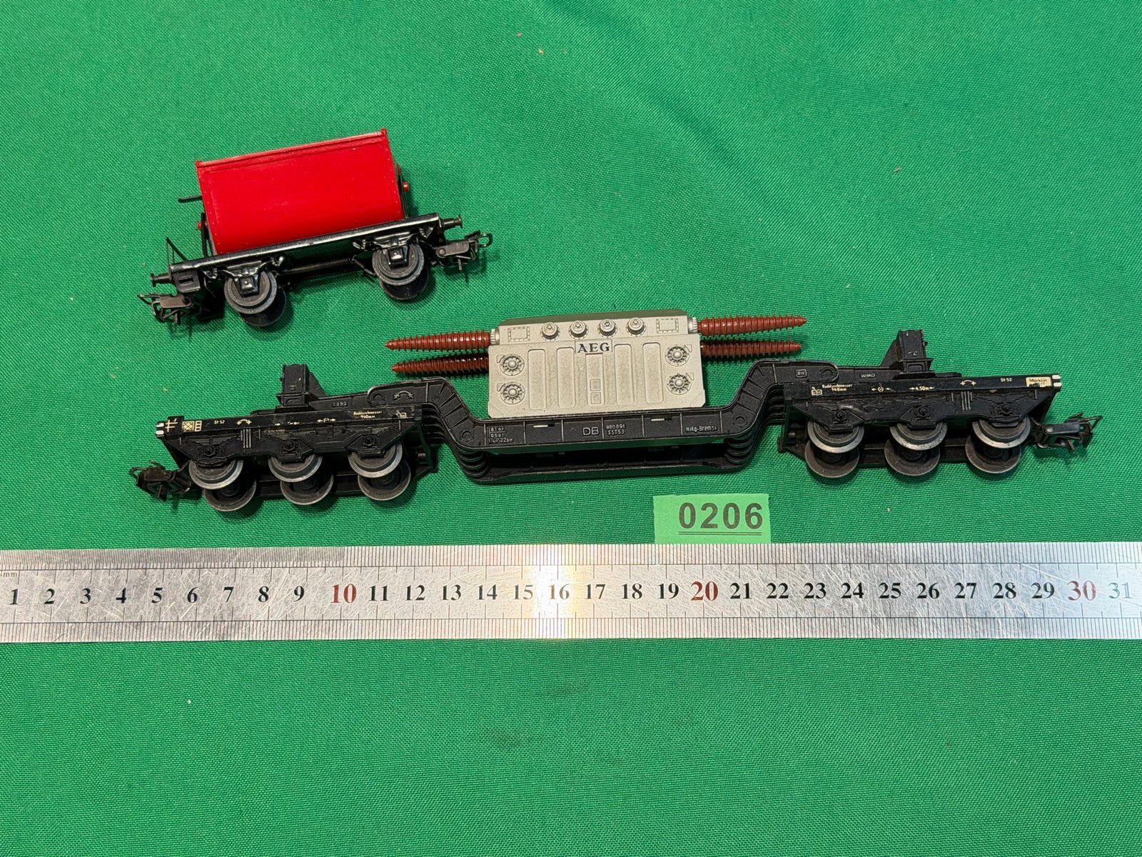 206- Märklin H0 Zware tragi transportwagen en kiepwagen, Wisselstroom, Gebruikt, Wagon, Ophalen of Verzenden