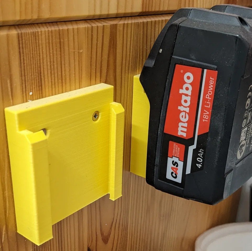 3D geprinte Metabo 18V accu houder, Ophalen of Verzenden