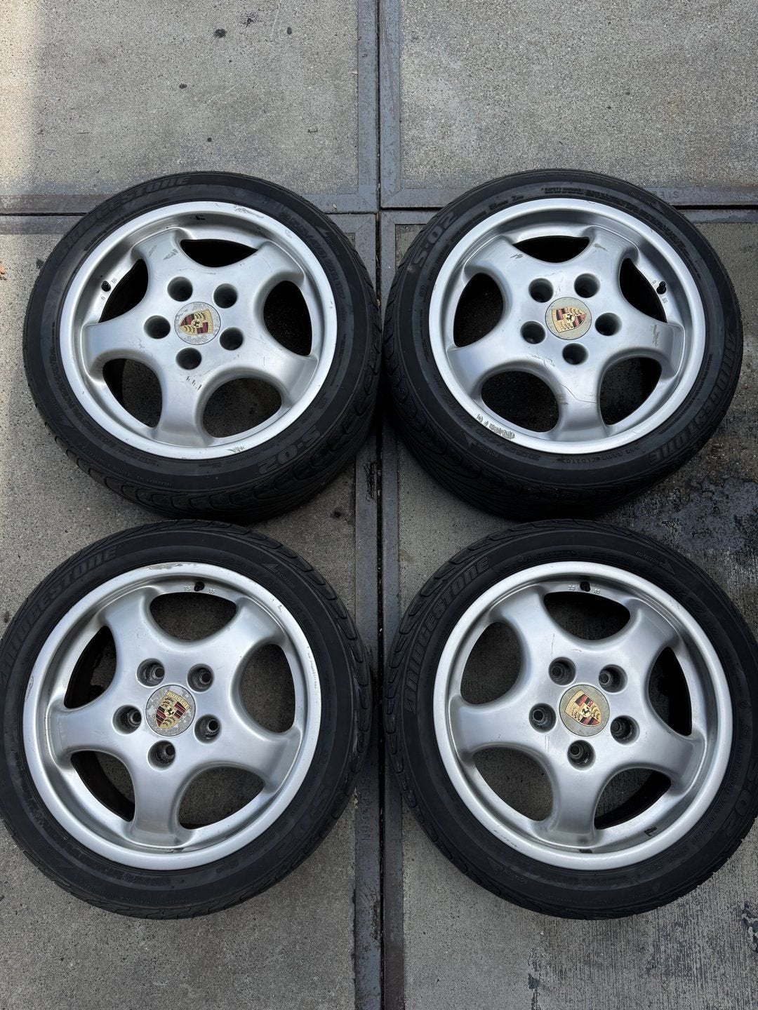 Porsche 964 cup 1 velgenset origineel, Auto-onderdelen, Banden en Velgen, Gebruikt, -, -, Banden en Velgen