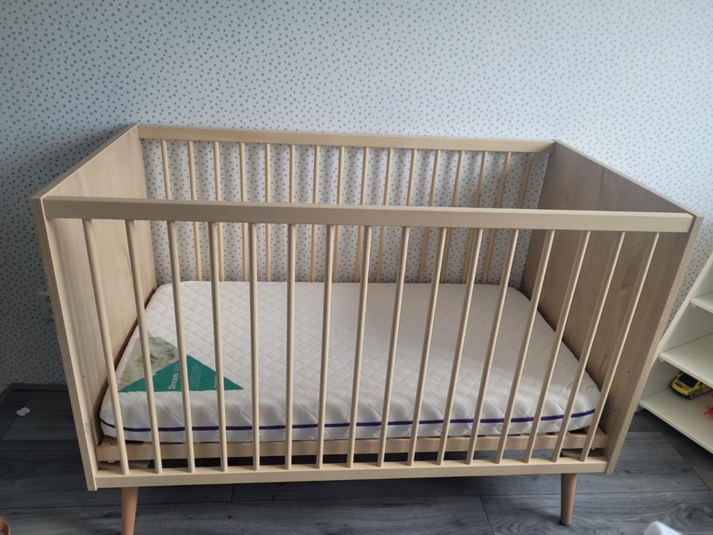 Quax ledikant Cocoon (60120) Naturel -Oak, Ophalen, Zo goed als nieuw, Ledikant