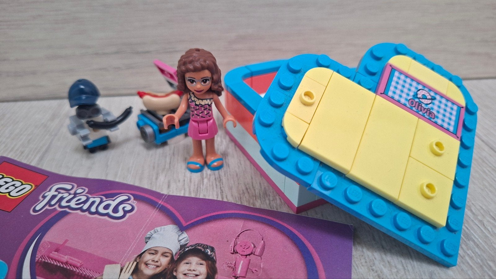 Lego Friends set 41387 Olivia's hartvormige zomerdoos, Lego, Friends, Ophalen of Verzenden, Zo goed als nieuw