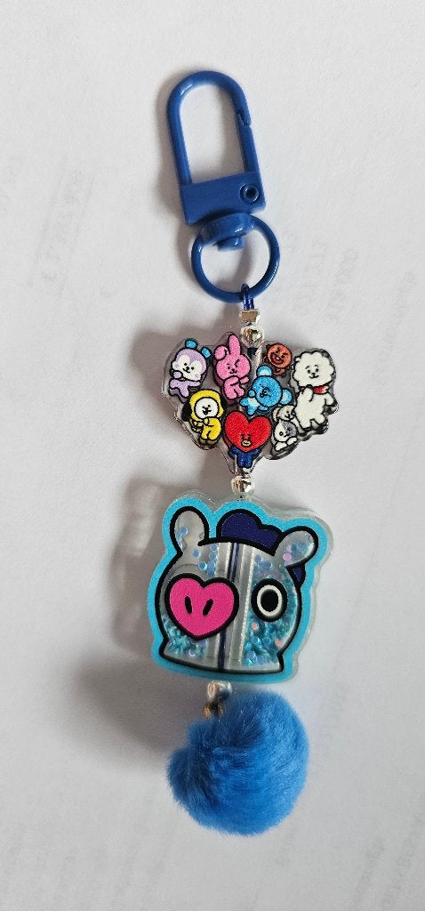 BT21 Sleutelhanger met Mang en alle BT21 figuren, Ophalen of Verzenden, Nieuw, Knuffel of Figuurtje
