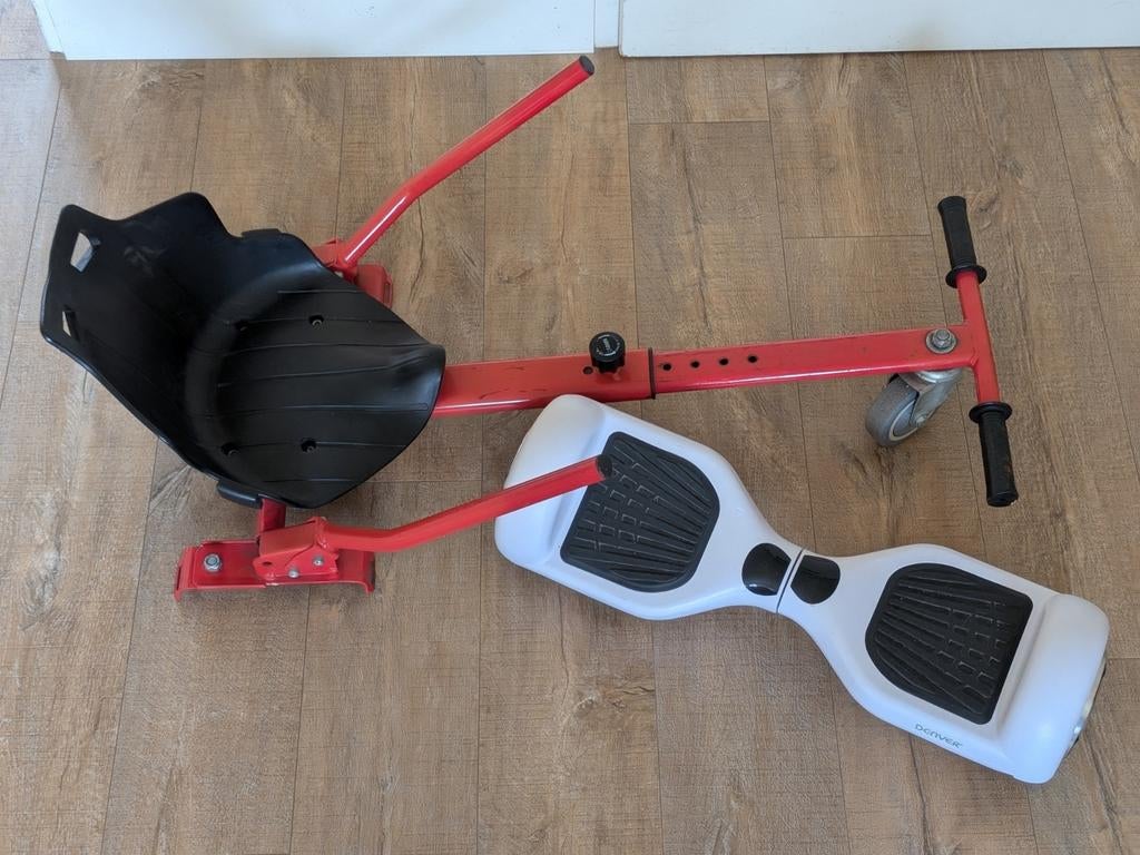 Hoverboard met kart, Ophalen of Verzenden