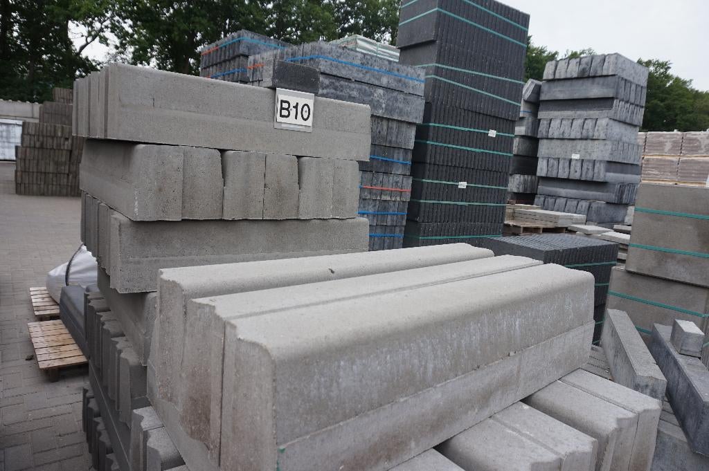 Trottoirbanden 13x15x25 Grijs B10