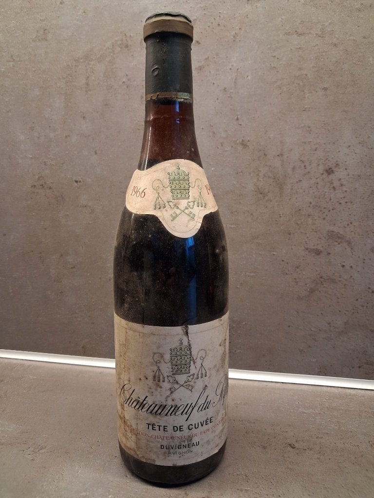 Châteauneuf-du-Pape 1966 - Tête de Cuvée, Verzamelen, Frankrijk, Nieuw, Ophalen of Verzenden, Rode wijn