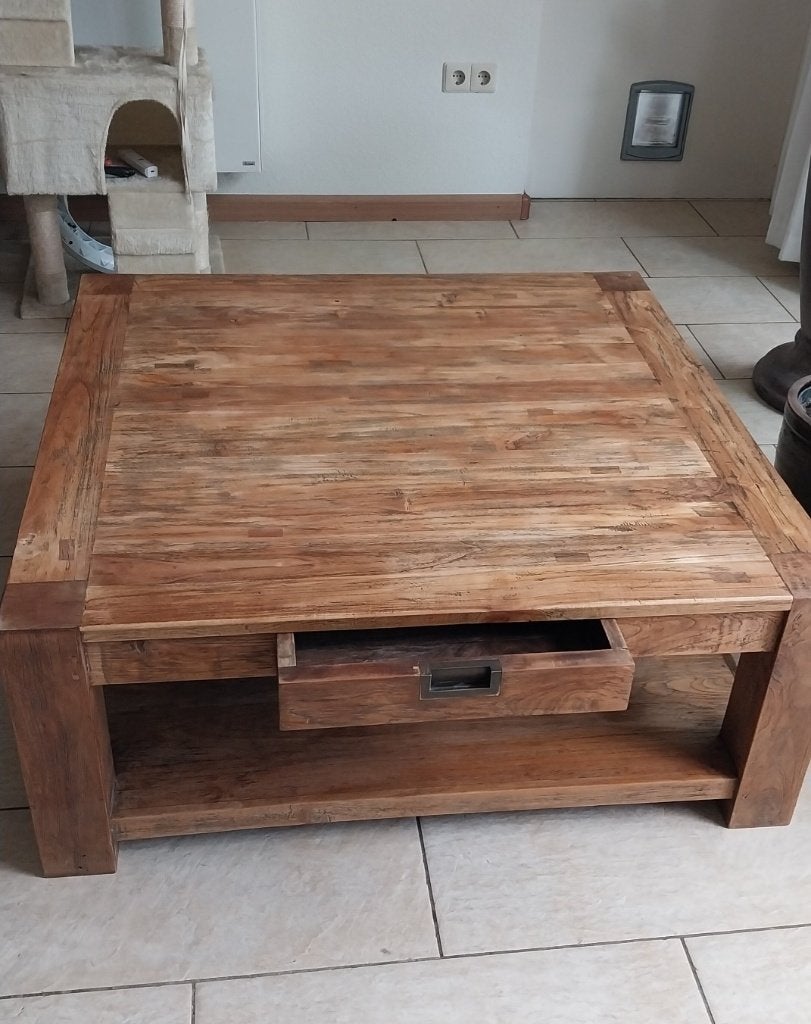 Salontafel driftwood, Huis en Inrichting, Tafels | Salontafels, Ophalen, 50 – 75, Gebruikt, 100 tot 150 cm