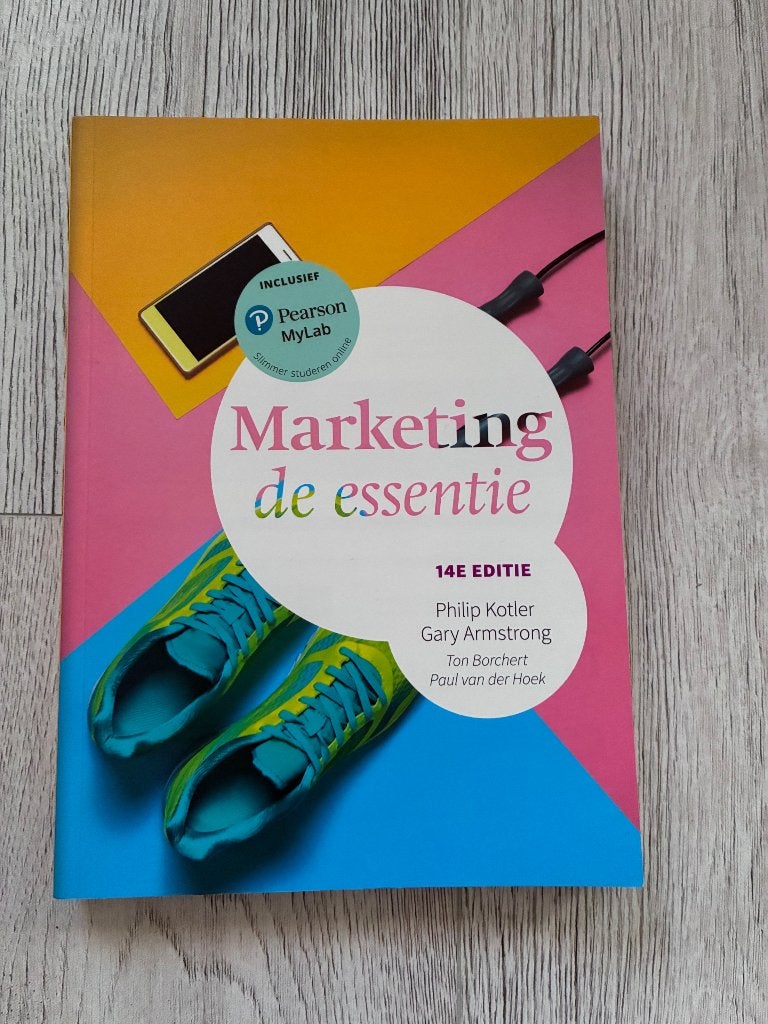 Marketing de essentie, Ophalen, Zo goed als nieuw, Economie en Marketing, Pearson