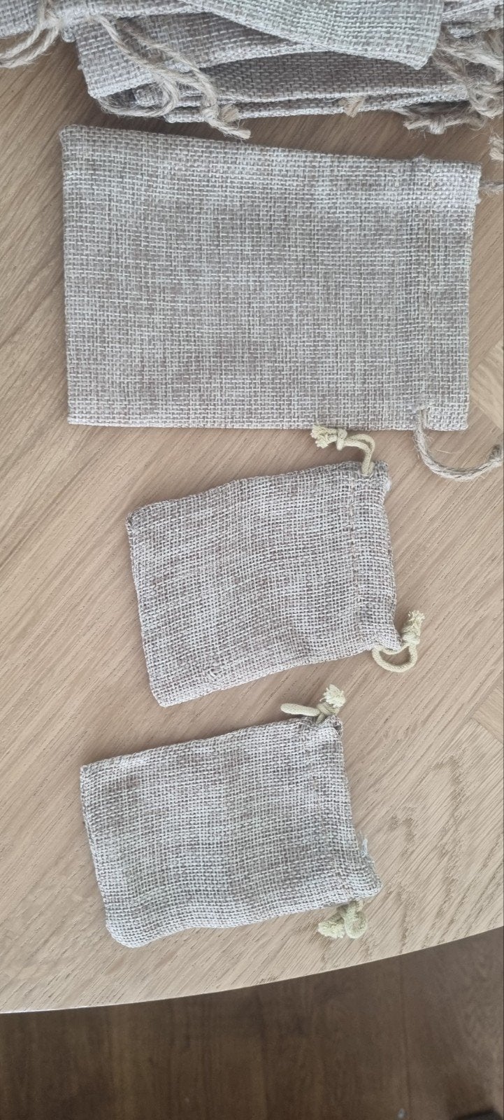 Jute zakjes met trekkoord - 16 stuks, Ophalen of Verzenden, Nieuw