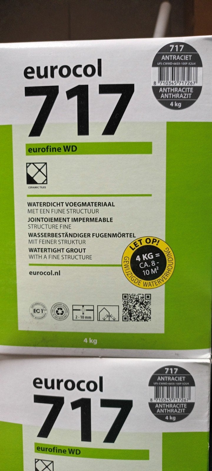 Eurocol 717   nergens lager in prijs, Doe-het-zelf en Verbouw, Ophalen of Verzenden, Nieuw