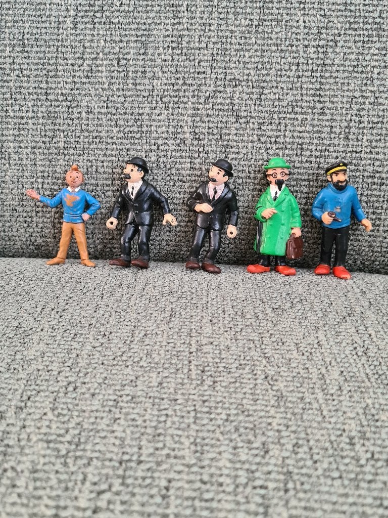 Kuifje tin tin tintin vintage poppetjes esso bully bullyland, Verzamelen, Gebruikt, Beeldje of Figuurtje, Ophalen of Verzenden