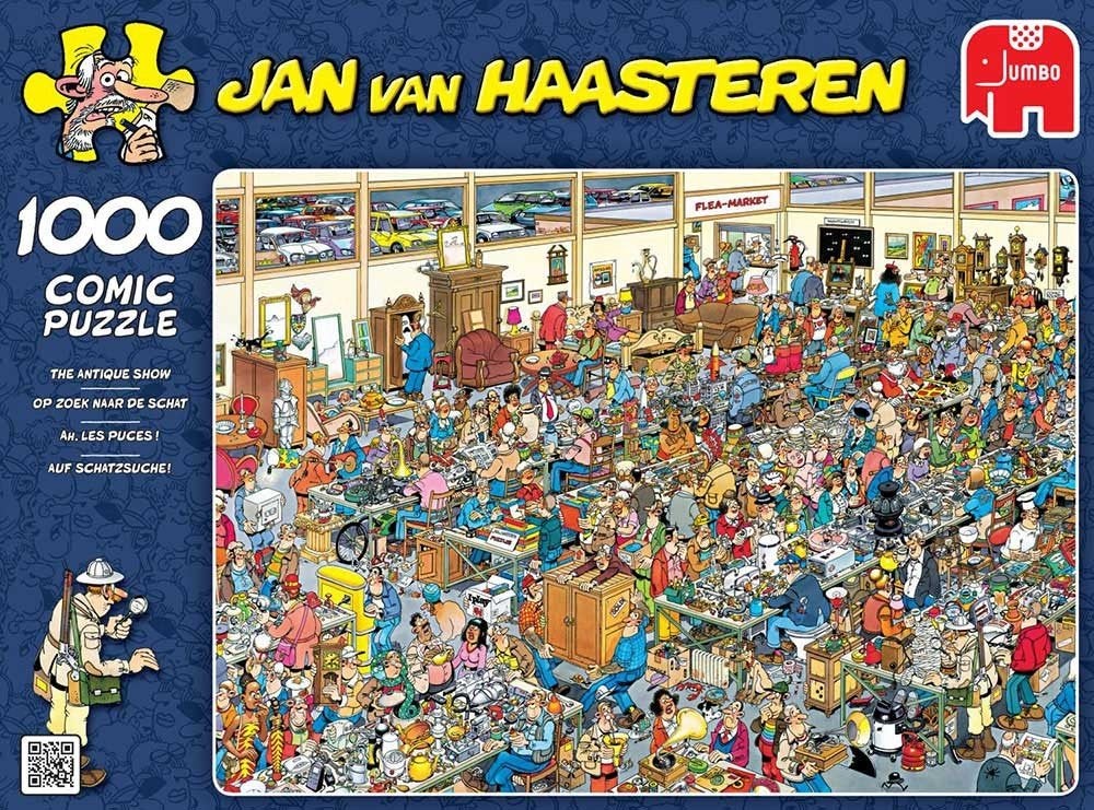 Op zoek naar de schat puzzel puzzle Jan van Haasteren, Ophalen of Verzenden, 500 t/m 1500 stukjes, Zo goed als nieuw