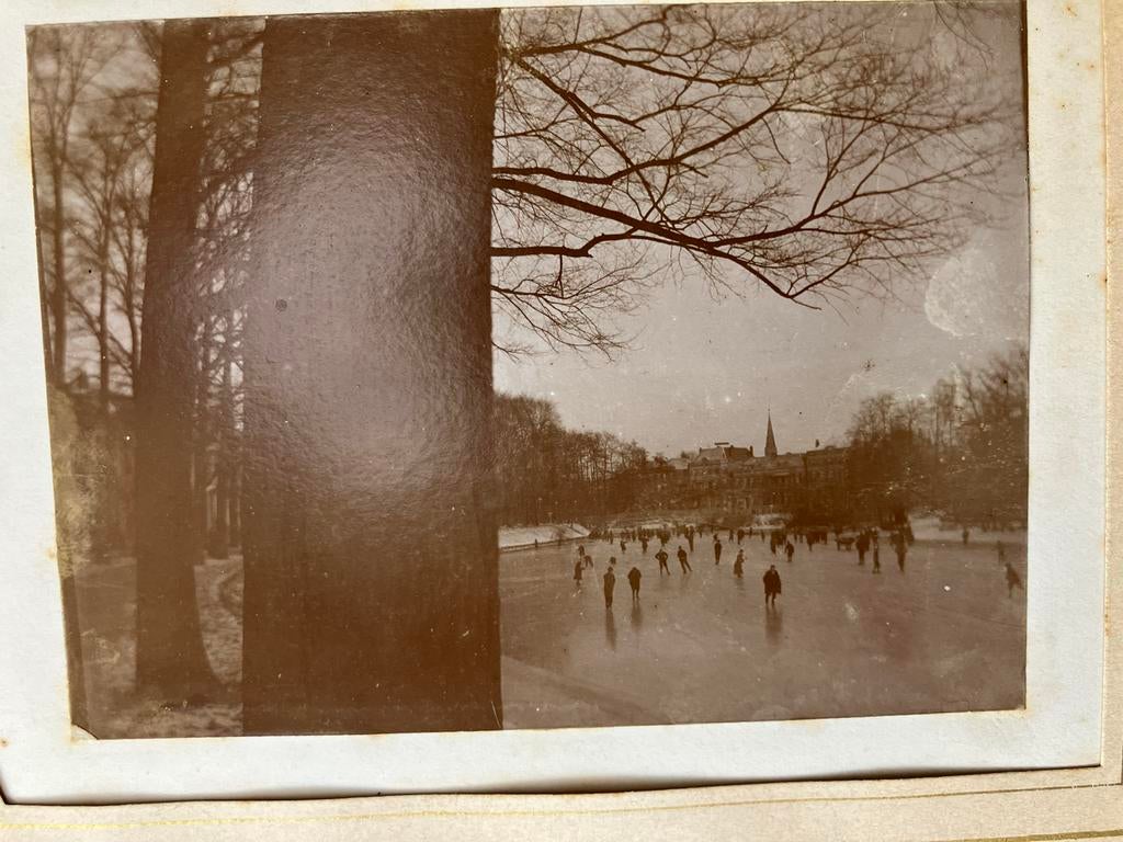 Zeer oud album rond 1900/20 Sonsbeek waterval en vijver, Natuur, Gebruikt, Foto, Ophalen of Verzenden