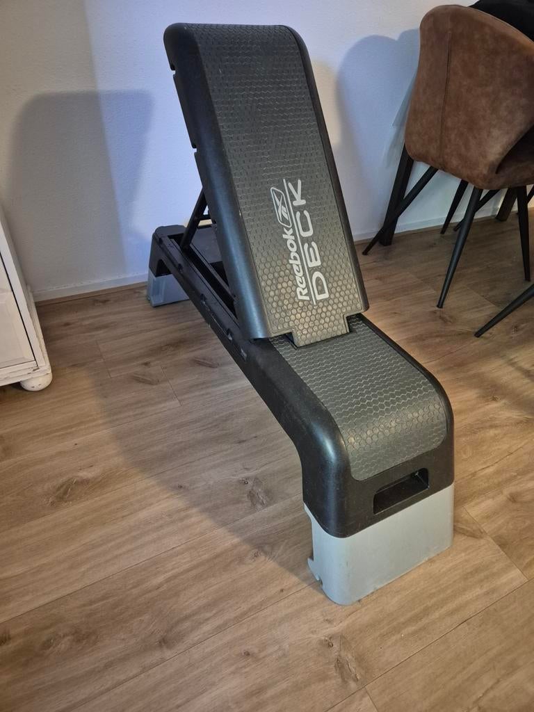 Reebok Deck - Verstelbare fitnessbank en stepbank, Ophalen, Gebruikt, Benen, Fitnessbank