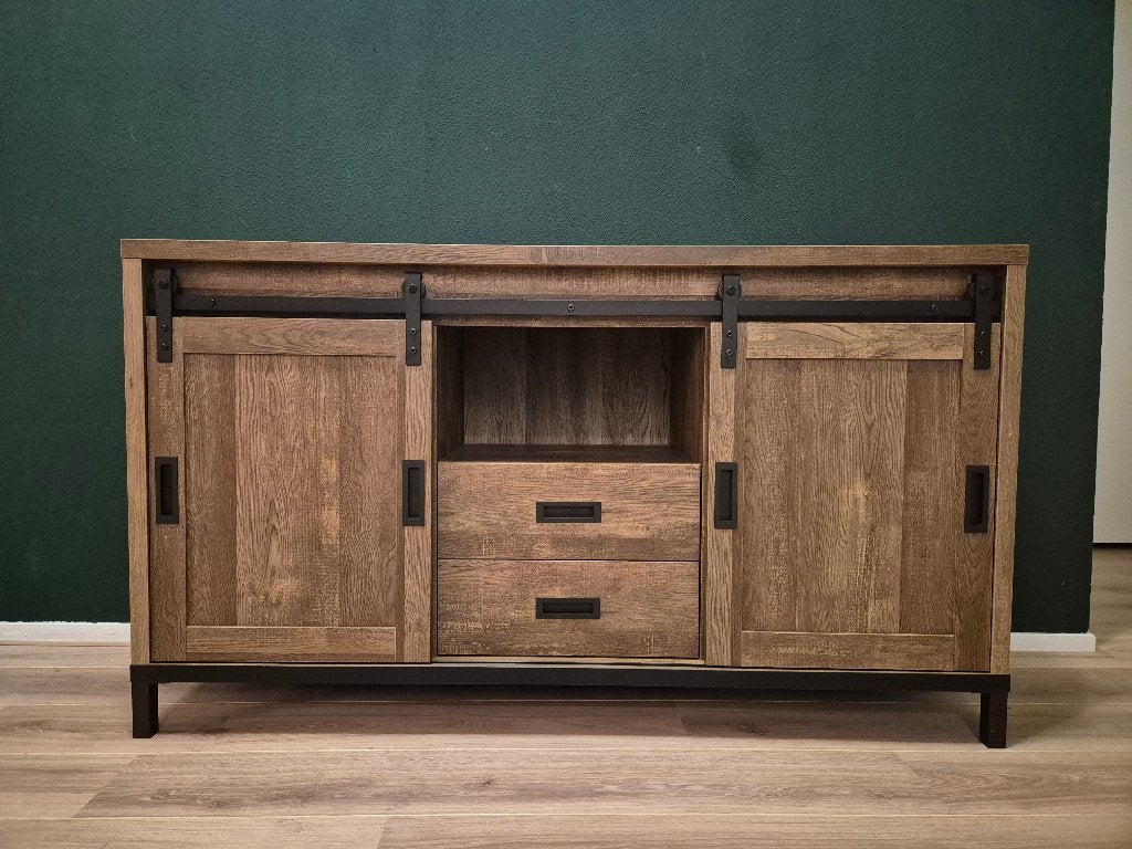 Dressoir Santos 150 cm, Ophalen, Gebruikt, 100 tot 150 cm, Met lade(s)