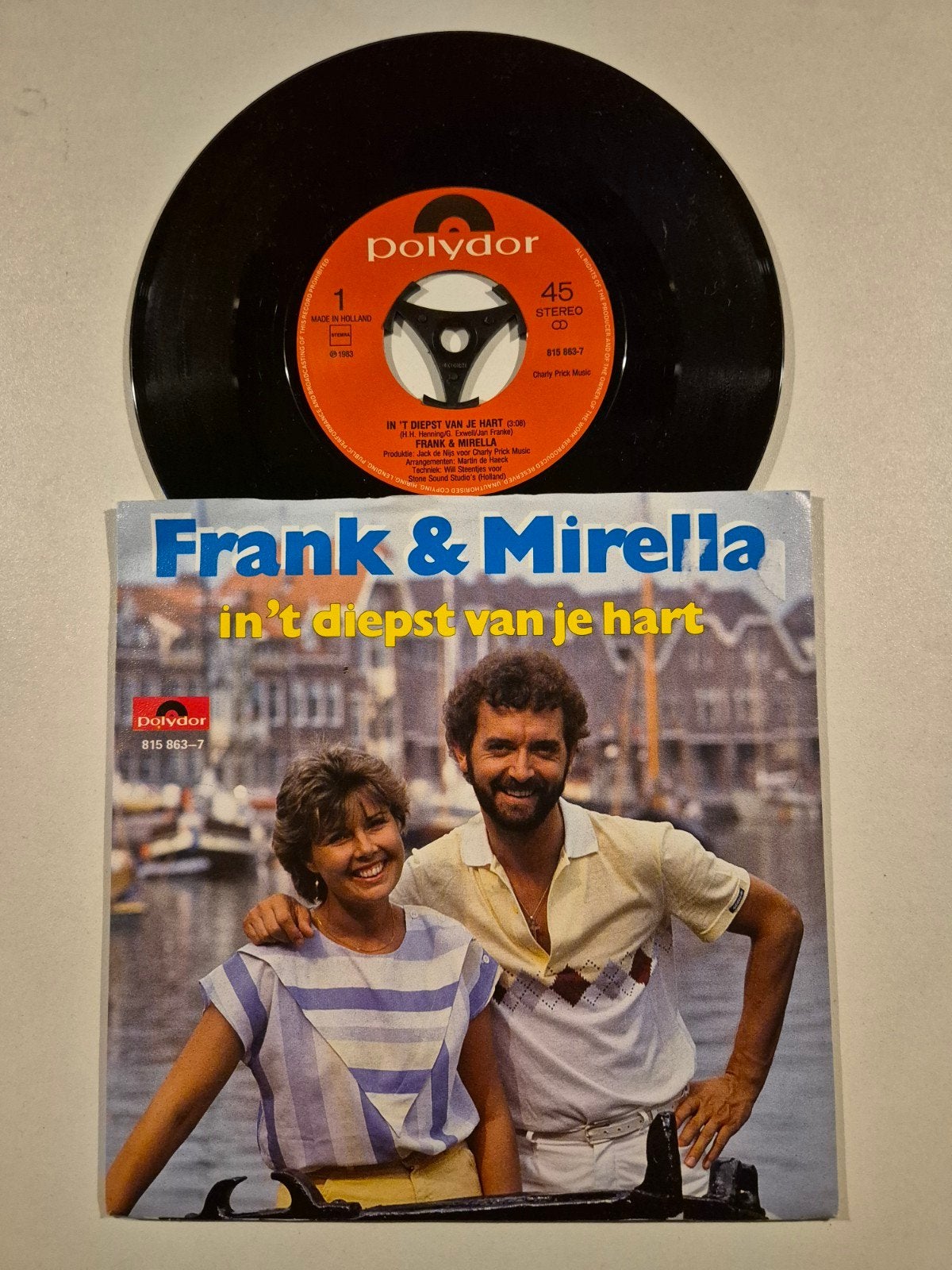 Frank & Mirella-In 't diepst van je hart, Ophalen of Verzenden, Zo goed als nieuw, 7 inch, Levenslied of Smartlap