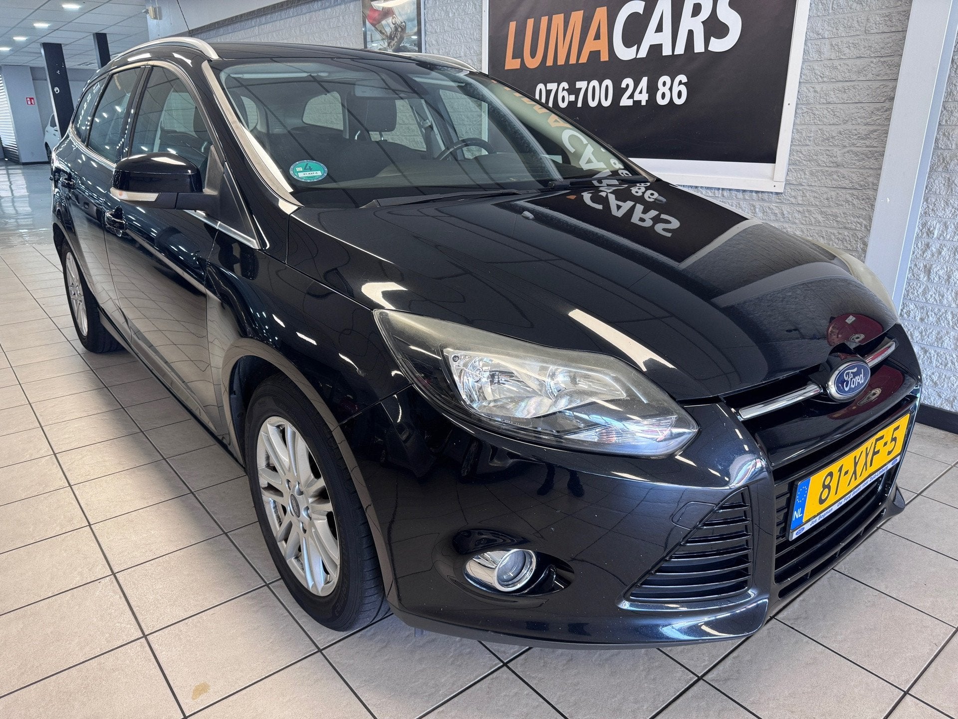 Ford Focus Wagon 1.0 EcoBoost Edition Plus | Distri. V.V |, Auto's, Euro 5, 125 pk, Gebruikt, Zwart