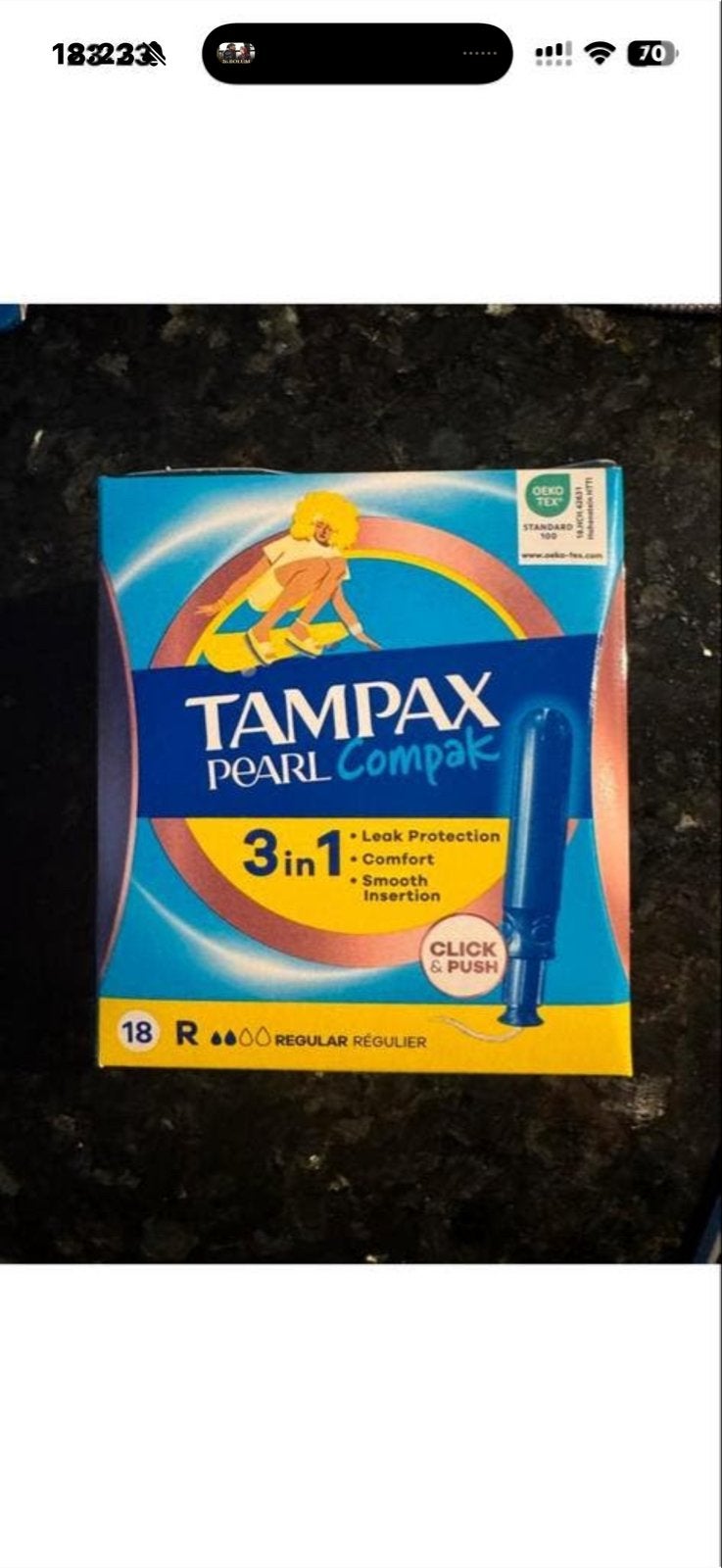 Tampax Pearl Compak Tampons - Regular (18 stuks), Ophalen, Nieuw, Overige typen