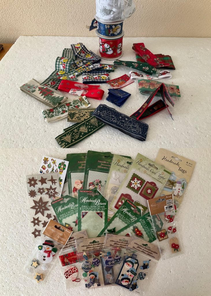 Scrapbooking materiaal - kaarten maken - kerst, Caravans en Kamperen, Ophalen of Verzenden, Zo goed als nieuw