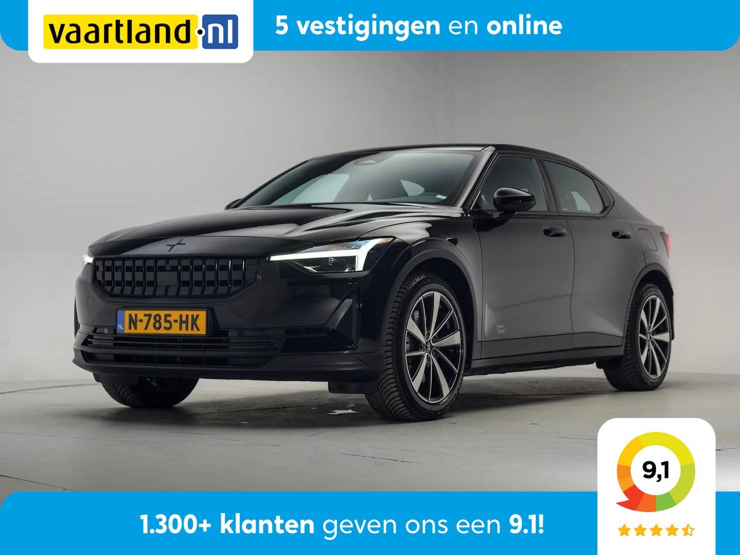 Polestar 2 Standard Range Single Motor 63kWh [ Navi/Carplay, Auto's, Automaat, Polestar 2, 0 cilinders, Gebruikt