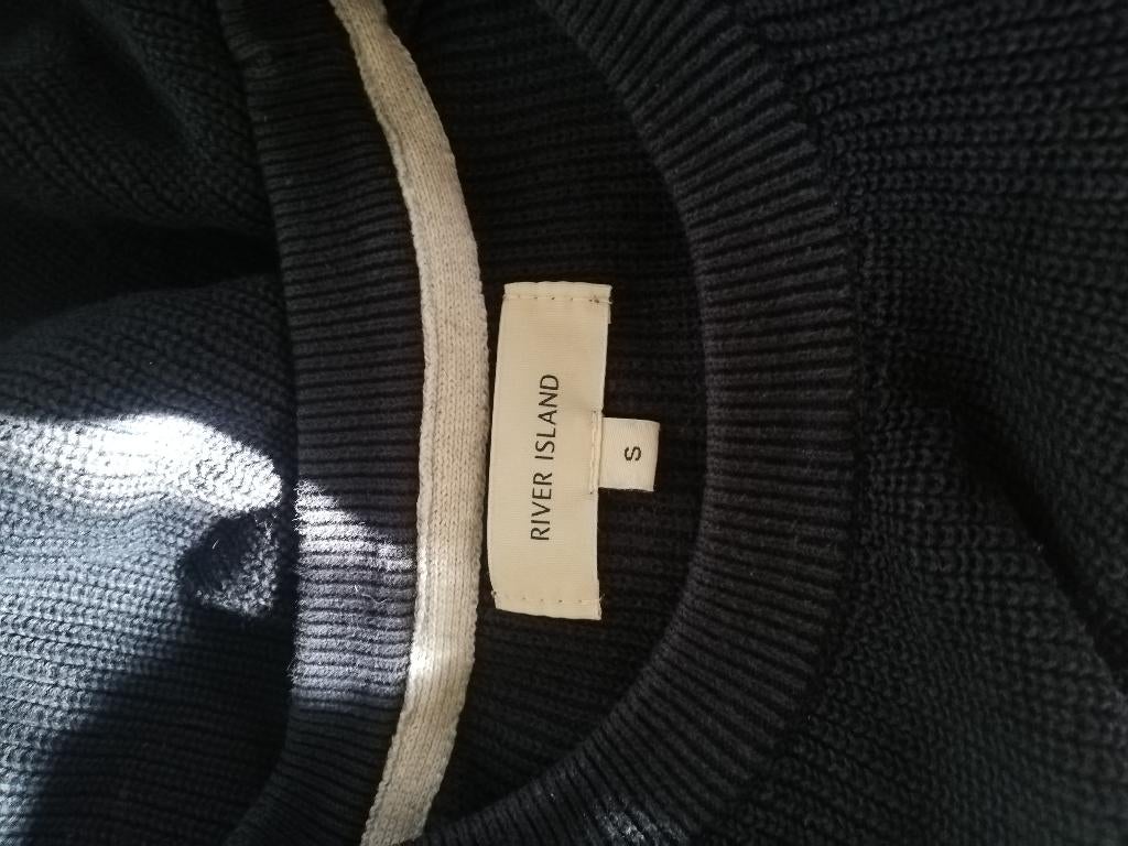 Donkerblauwe trui River Island, Blauw, Ophalen of Verzenden, Zo goed als nieuw, River Island